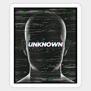 UNKNOWN. Distorted. Vintage. Retro. Grayscale. Glitch Magnet